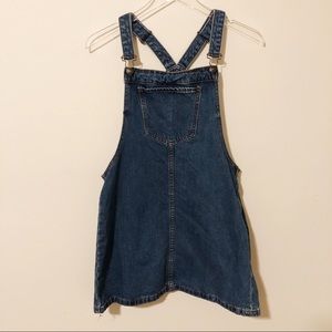 Forever 21 Overall Denim Jean Dress Size Small